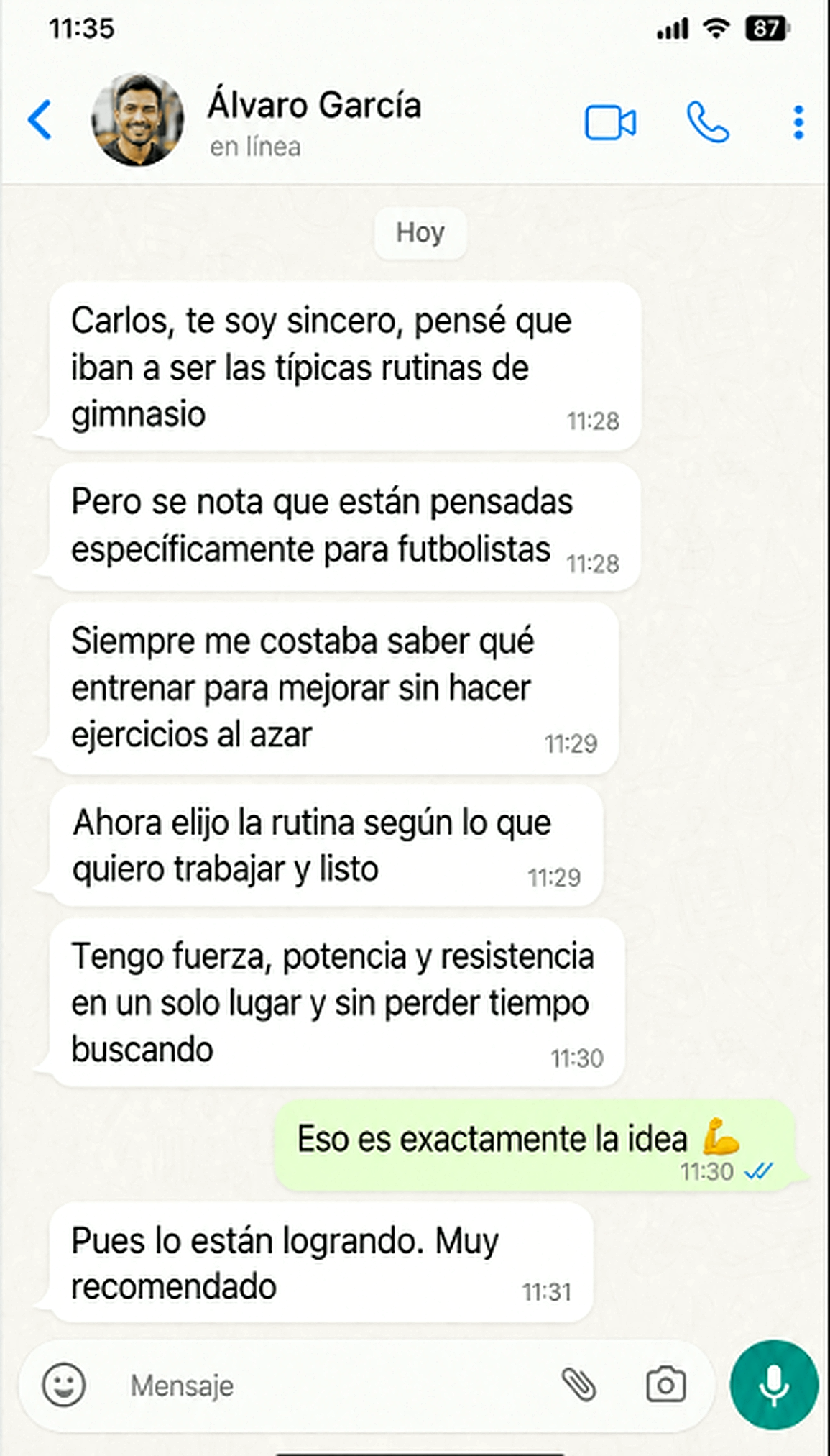 Testimonio Álvaro García - Método FUTFORCE